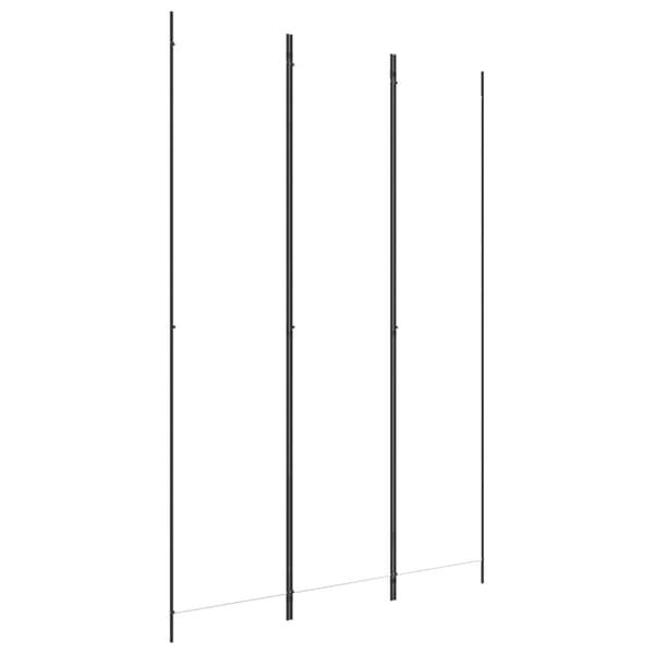 vidaXL Room Divider 3-Panel White 150x220 cm Fabric Vit 3310