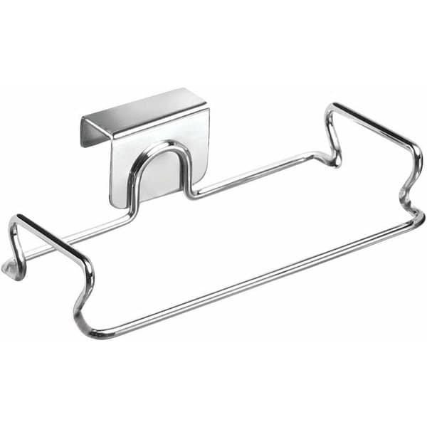 Poseholder, lille dørholder, metal, sølvfarvet