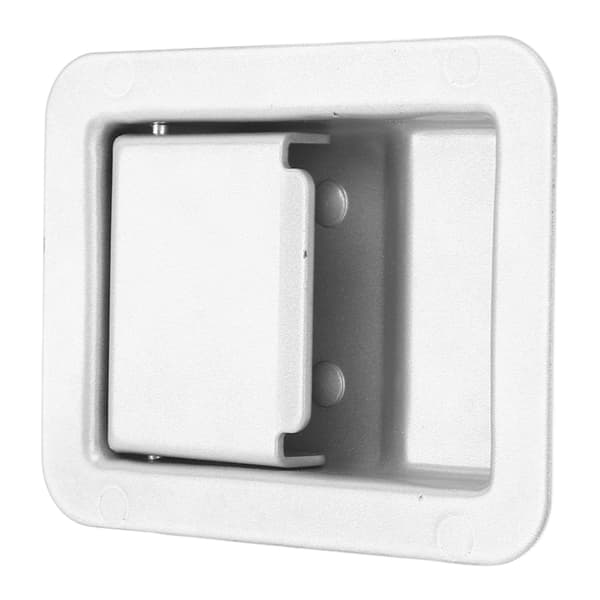 RV Toolbox Handle Latch 140 X 108mm Trailer Caravan Truck Built-in Door Lock Toolbox Handle Silver