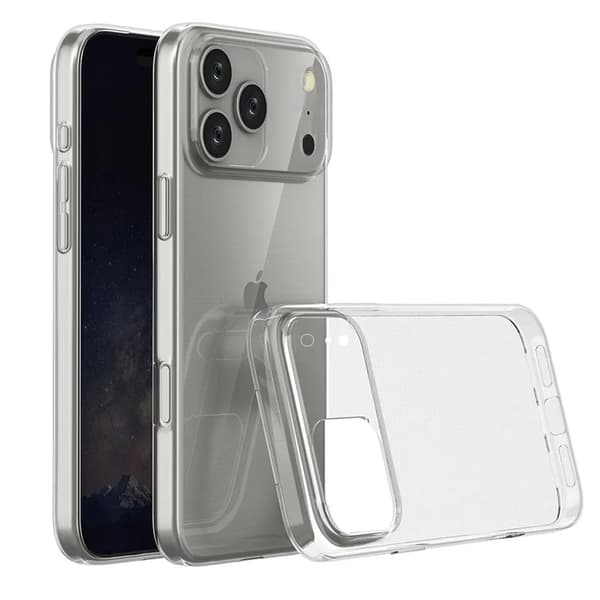 iPhone 17 Pro Max Gjennomsiktig TPU-deksel – Ekstra kamerabeskyttelse iPhone 17 Pro Max iPhone 17 Pro Max iPhone 17 Pro Max