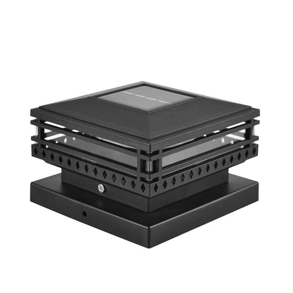 [LD]2 solcellelamper (egnet for stolper og stolpedeksler) svarte_qq