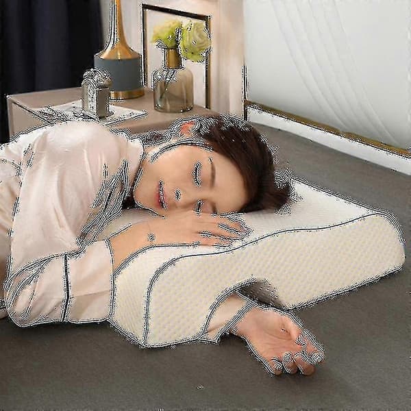 Kuddar för par, välvd gos-kudde med långsam återhämtning av memory foam för armstöd hand(,f)