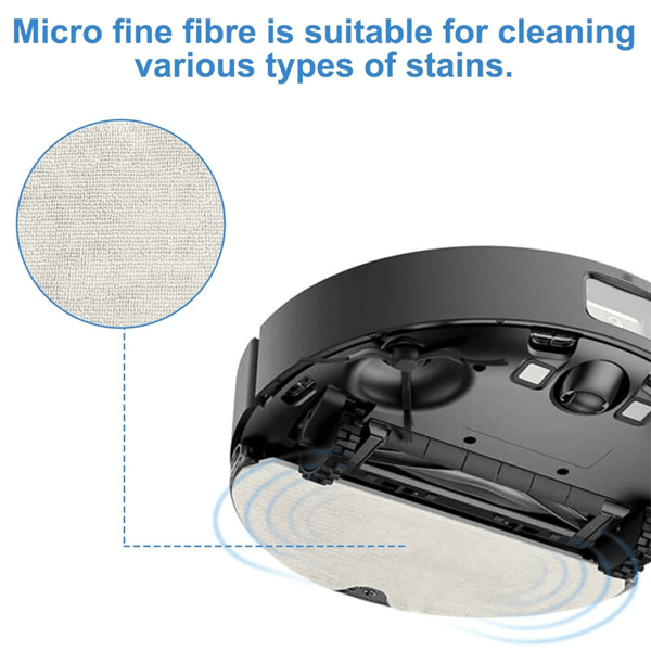 Tvättbara moppdynor kompatibla med Dreame D10S, D10S Pro, D9 Max, F9 Pro robotdammsugare, 8-pack