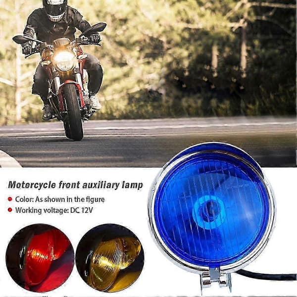 1 stk motorsykkel front ekstra lys 12V tåkelys sidelys tilbehør