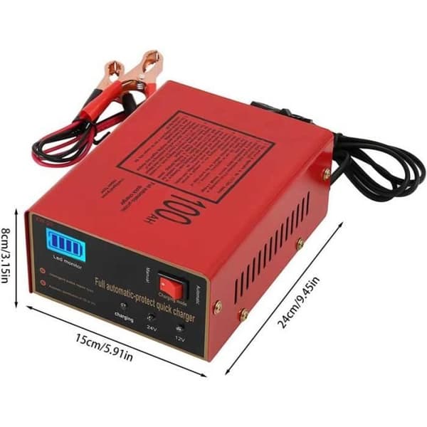12V/24V Batterilader - Intelligent Automatisk - 140W - 6Ah til 105Ah
