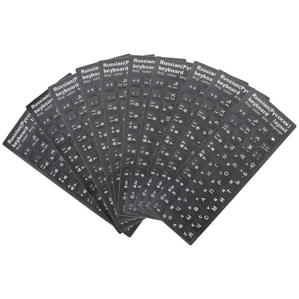 10 st Universal Foreign Language Keyboard Stickers Keyboard Cover PC Layout