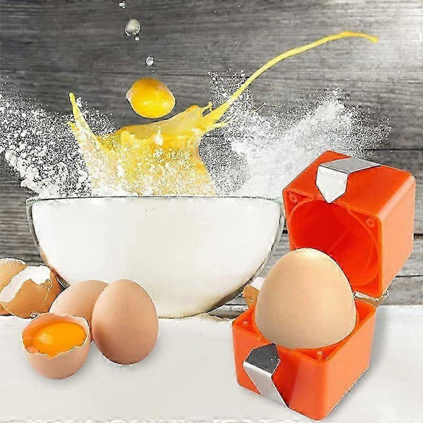 Eggshell opener for hard-boiled eggs, egg peeler handheld egg top cutter simple egg cracker egg slicer for raw and hard-boiled eggs K 1pc 1pc