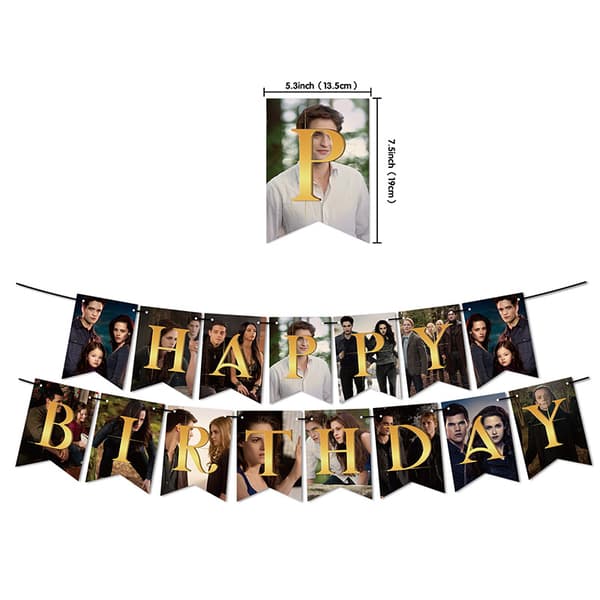 Twilight Hyvää syntymäpäivää -ilmapallosetti, lateksi, 32 kpl
