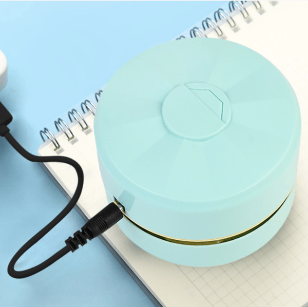 Mini håndstøvsuger USB skrivebordsstøvsuger ergonomisk munnstykke