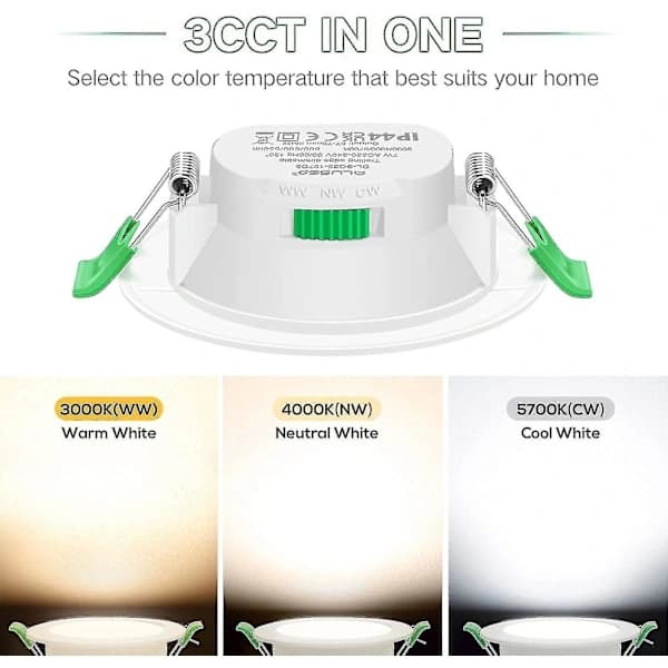 12 pcs 7W White LED Downlights Recessed Ceiling Lights Slim Spot Light