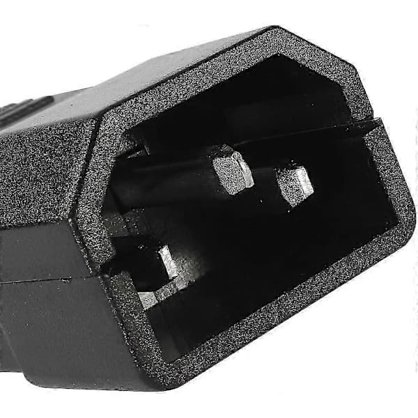 1 par AC250V 10A IEC C14 han C13 hun, 3-benede terminaler inline adapter stik strømstik