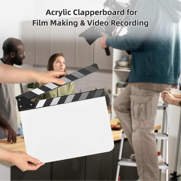 Akrylfilmklappa, regissörstavla, actionscen-skylt, torrraderbar filmskylt