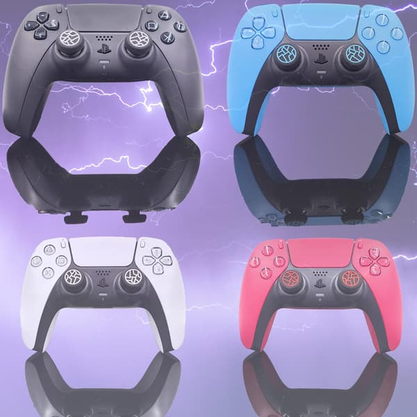 4 Thunder Caps Tilbehør Tommelfingergreb PS4 PS5 Tilbehør til PS5 Controller PS5 Controller Stick Joystick Silikone Spids til Xbox Series Controller PS5