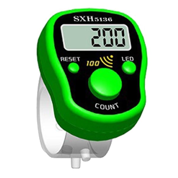Mini fingerregner LCD GRØN green