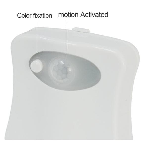 8 farver LED toiletlampe bevægelsessensor natlys