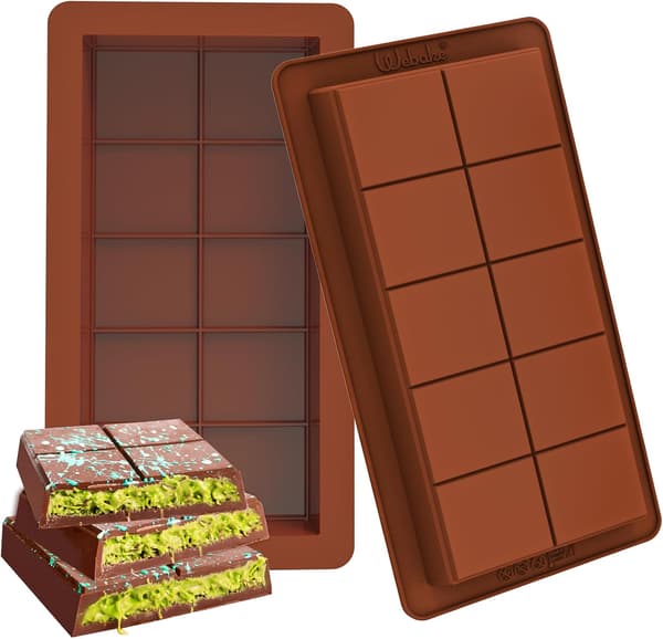 Silikone Chokoladeforme (2-pak) - DIY-værktøj til slikfremstilling