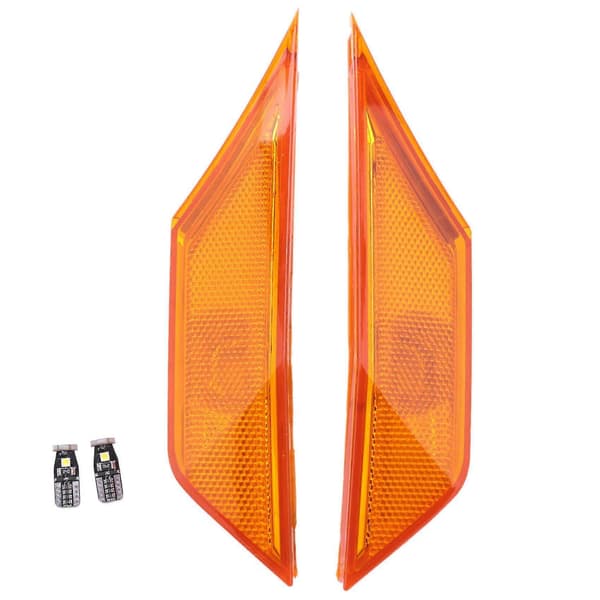 2-pack Sidomarkeringsljusglas För 2016-upp 10:e Gen Sedan/coupé/halvkombi (orange)