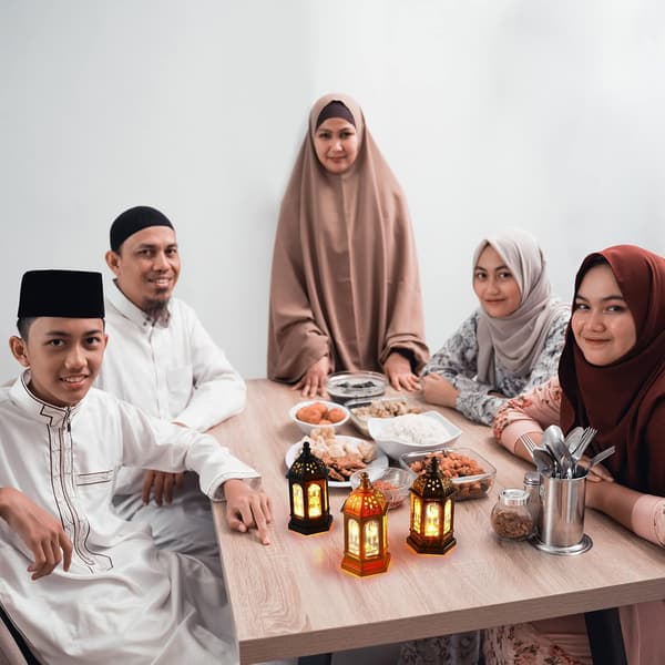 6 st Ramadan-lyktor Marockansk stil Guld Bronsguld Svart