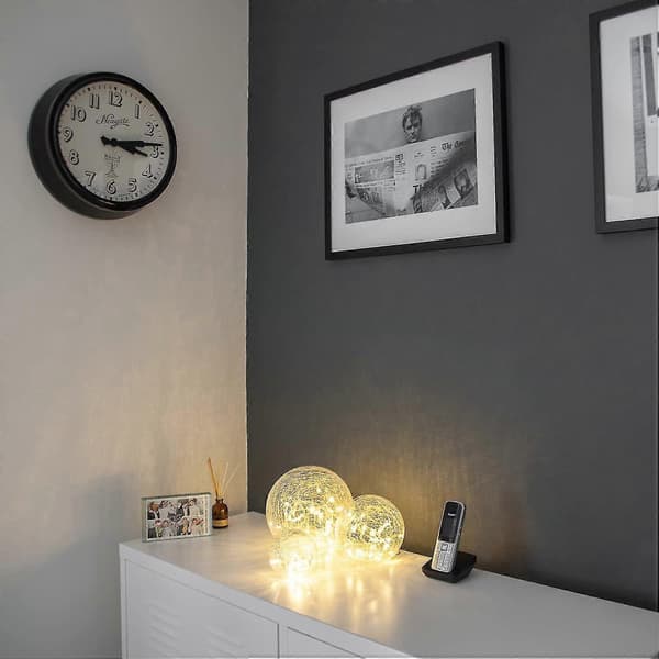 Lights4fun Set med 3 LED-glaskulor Batteridriven Yalo