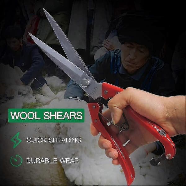 Sheep Shears Wool Scissors for Goat Shears Garden Pruning Tool Spring Shears Pet Grooming Tool