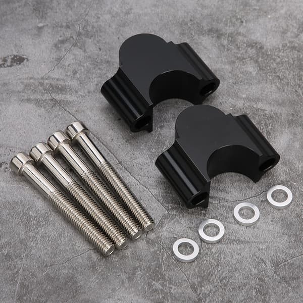 28mm Aluminum Handlebar Risers, Clamp Mount, 28MM Height Adapter for Motorcycle ATV