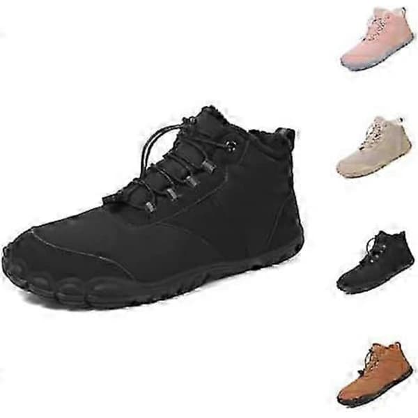 Vinter barfodsvandrestøvler Five Finger sneakers til damer, sort, 4.5 UK, bred pasform