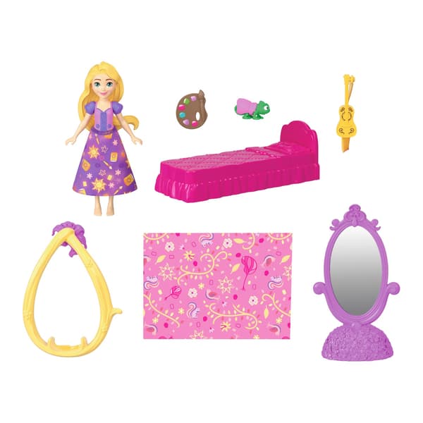 Rapunzel-pinottava linna nukella ja tarvikkeilla Multifärg