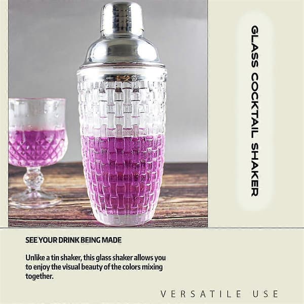 13oz Cocktailshaker-set i glas - Glasshaker för cocktails