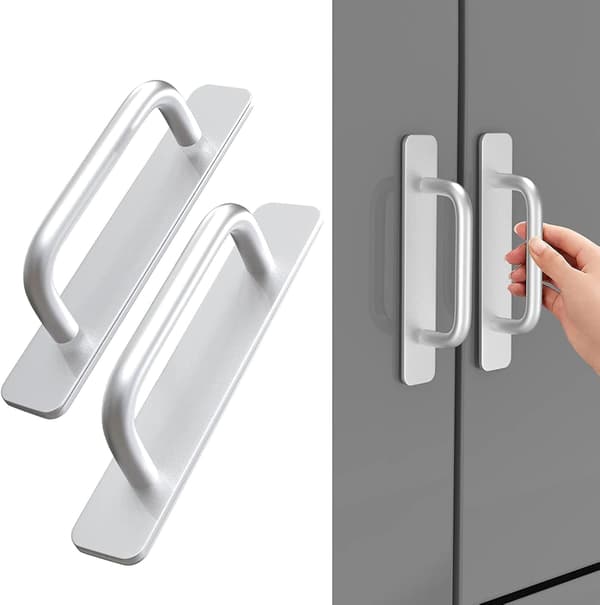 Selvklebende dørhåndtak i aluminiumslegering, boringfri installasjon