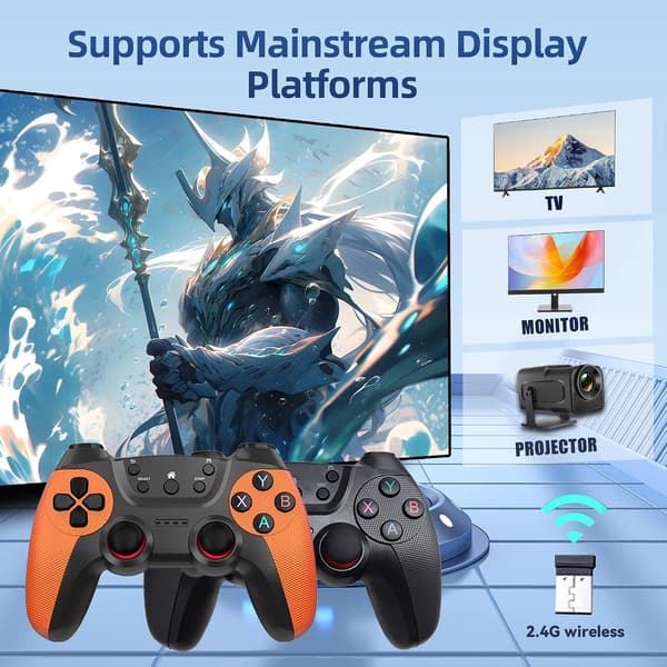 X2 Ultra Game Stick 4K 64/128/256G Retro Spillkonsoll Dobbel W