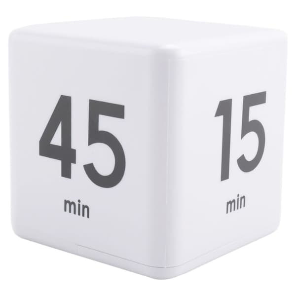 Firkantet timer Køkkentimer Tidsstyring Timer Tyngdekraftssensor Flip til tidsstyring og nedtælling 25-5-45-15 minutter