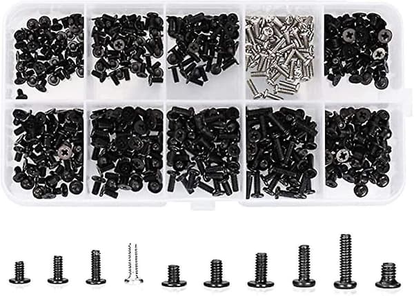 500 st Laptop-skruv Kit M2 M2.5 M3 Universal Datorreparation