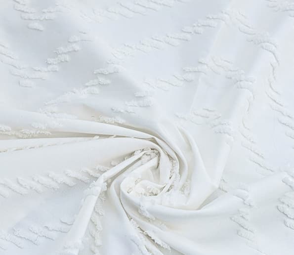 Waterproof Shower Curtain 180x180 cm Bohemian 3D Tassel Edge White Polyester