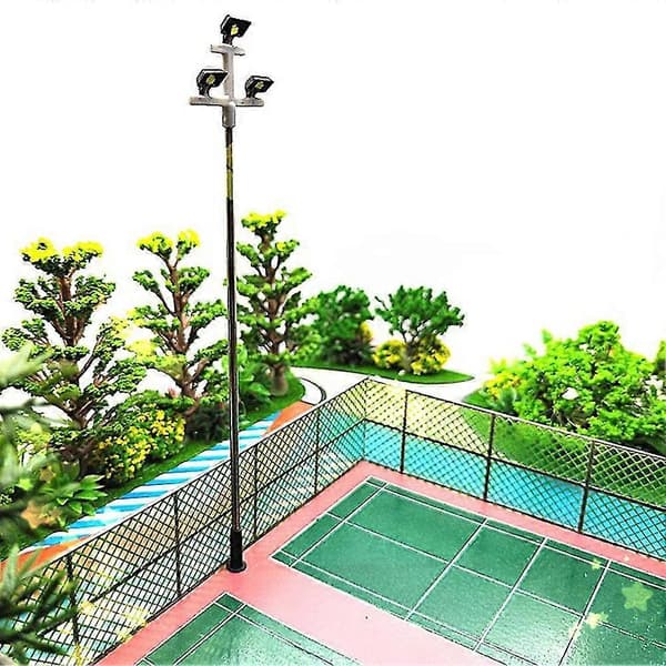5 stk Skala Modell Tog Lys Jernbane Led Lampe Stolpe Gatebelysning Bygning Landskap Layout Modell Tilbehør