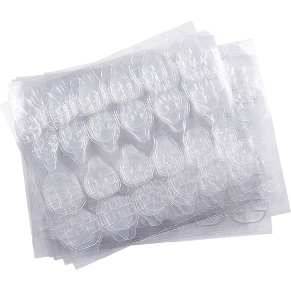 10 arkkia (240 kpl) Kaksipuolinen kynsitarra, kynsiliima Jelly Gel -teippi Kynsiliimalaput Läpinäkyvä