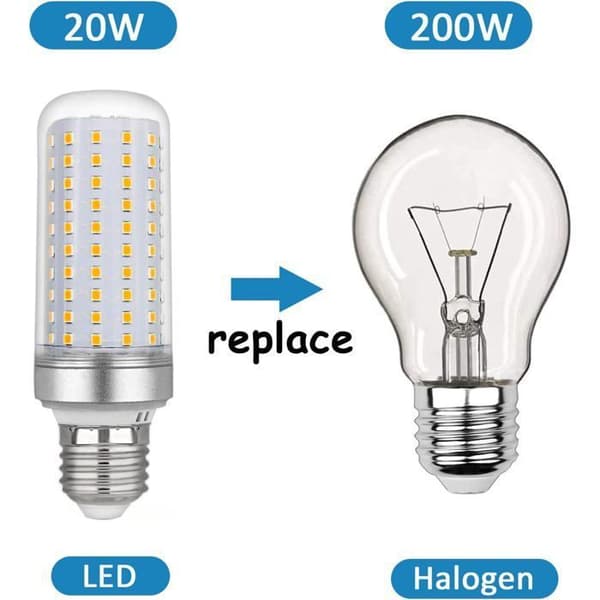 E27 Majs LED-lampa 30W, AC175-265V, Varmvit 3000K 2500LM, Ej dimbar