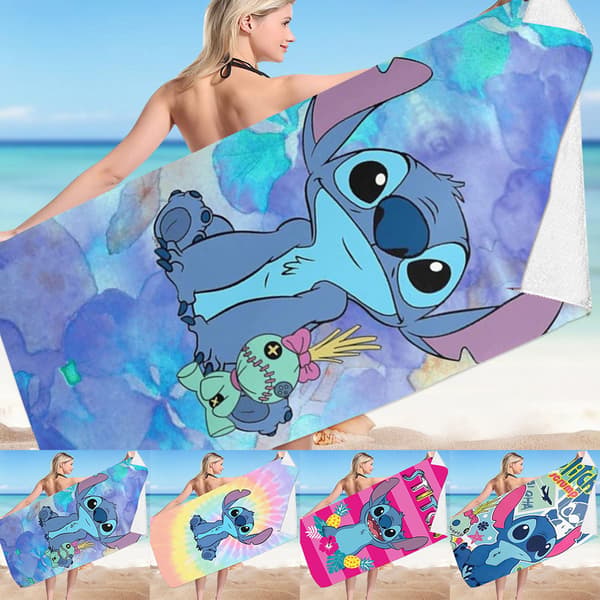 Stitch-mikrokuiturantapyyhe 70x150 cm a