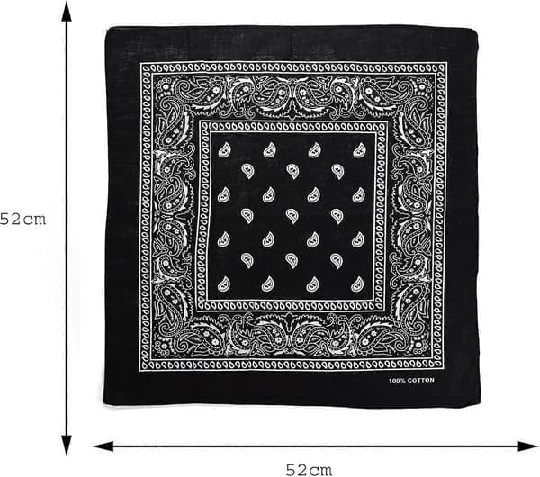 Paisley Cowboy Bomuldsbandana 52x52 cm