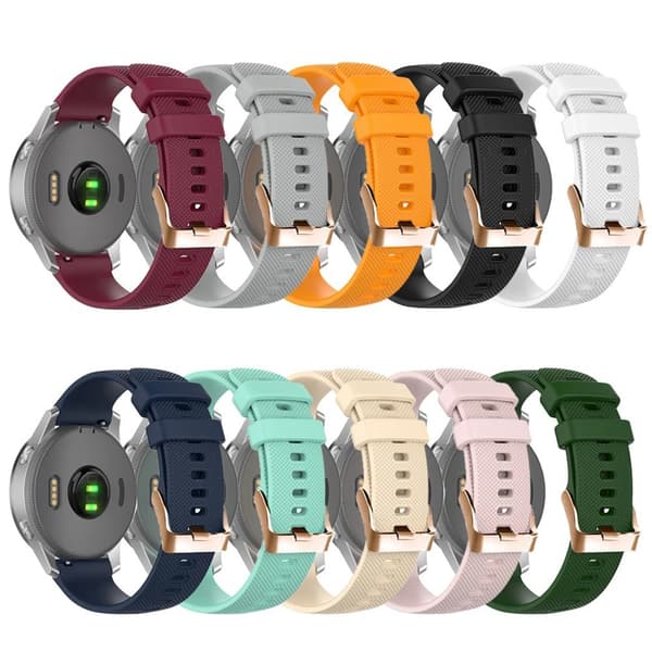 20 mm silikonerem til Garmin Venu 2S Vivoactive 4S 3S roséguld