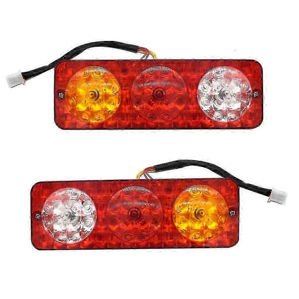 2x 12V Electric Tricycle Semi-Enclosed Taillight Indicator Lamp [DB]