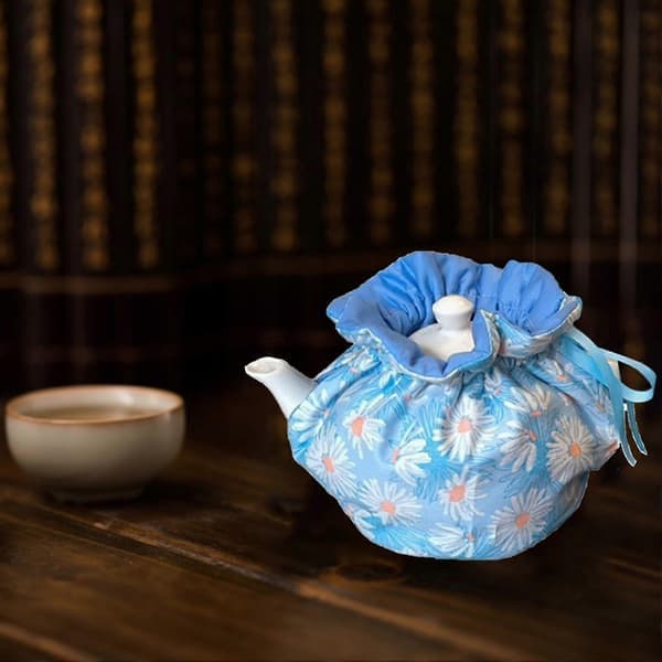 Teapot Warmer Soft Fabric Durable Dustproof Non-fading Exquisite Pattern Versatile Reusable Insulated Teapot Dust Cover Home Accessories D D D