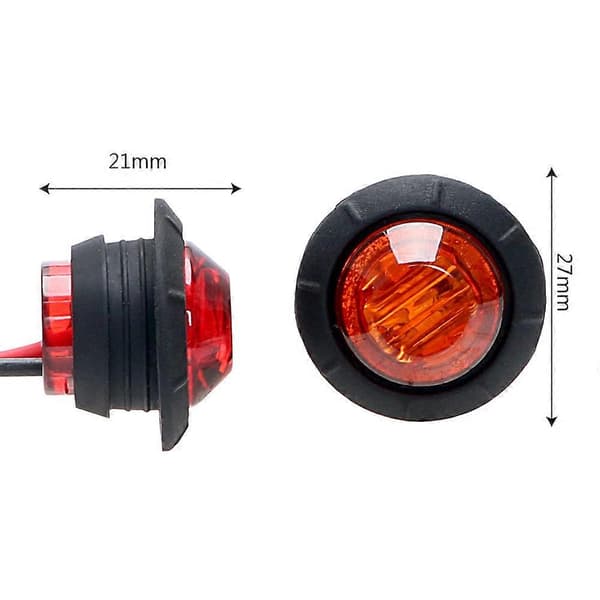 Lastbils Positionsljus LED Sidomarkeringsljus 2st/set