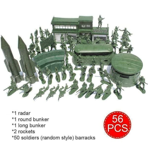 56 st Militära Lekset Soldatmodell
