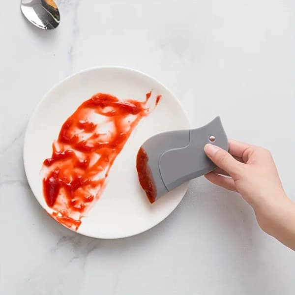 1st, Soft Scraper, Household Kitchen Scraper, Multifunctional Kitchen Cute Cartoon Soft Scraper, Baking Tools, Scraping Oil Stains, Kitchen Gadgets