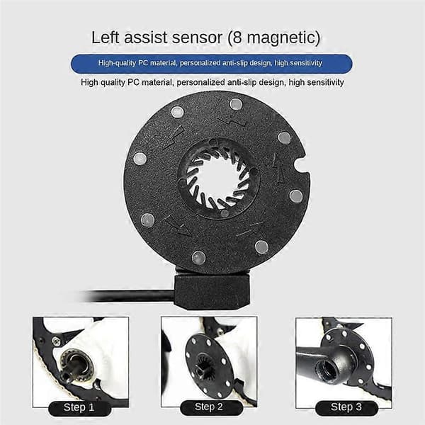 Elektrisk Sykkel Pedal PAS System Assistent Sensor 8 Magneter Hastighetssensor Ebike Tilbehør Deler