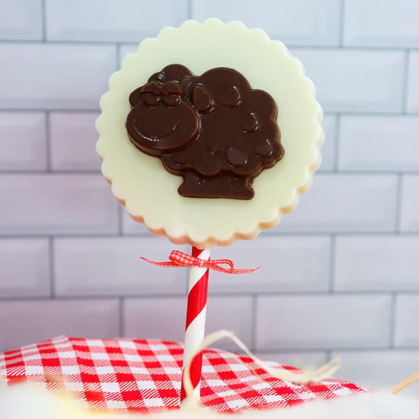 Praline Lollipop Chokoladeform - BWB 10046 Transparent transparent