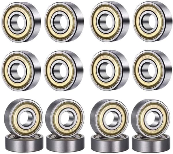 20-pack 608 ZZ kullager 8 mm x 22 mm x 7 mm metall dubbelsköld