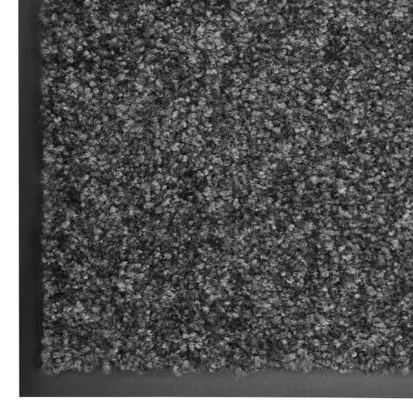 vidaXL Dørmåtte vaskbar antracit 60x90 cm Antracit silver