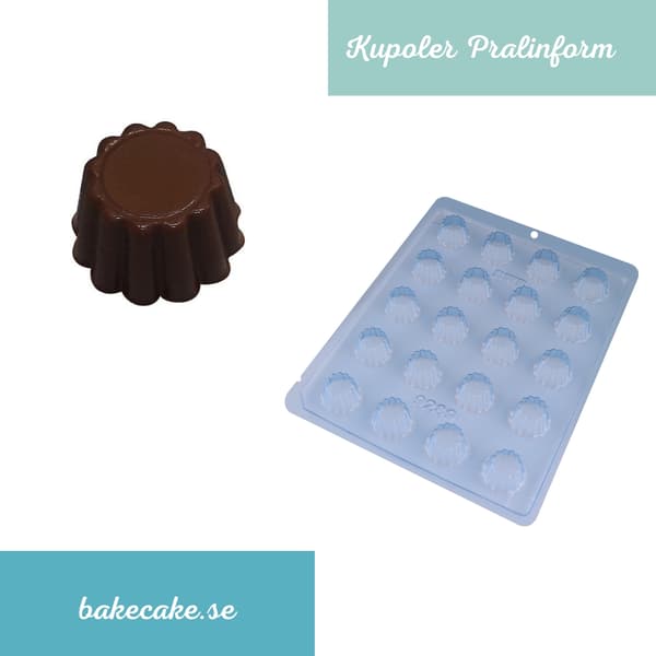 Praline Mold Dome Chocolate Mold 20pcs - BWB 9289 Transparent transparent