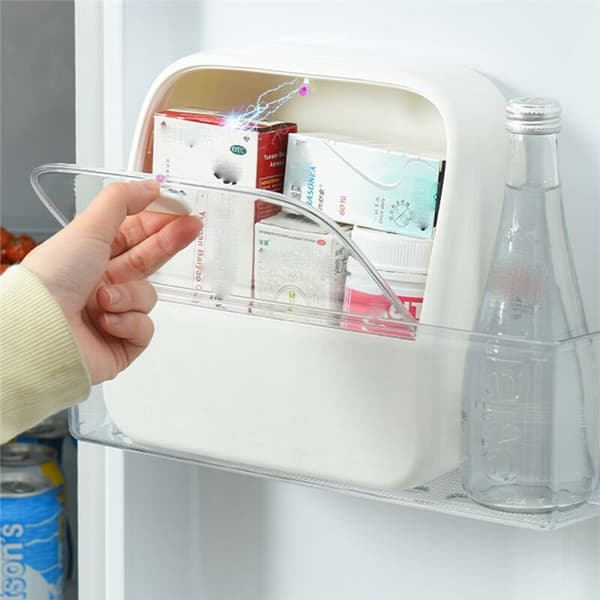 Refrigerator Door Storage Box, Medicine/Cosmetic Storage, Multifunctional Storage